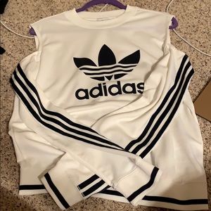 adidas cold shoulder top